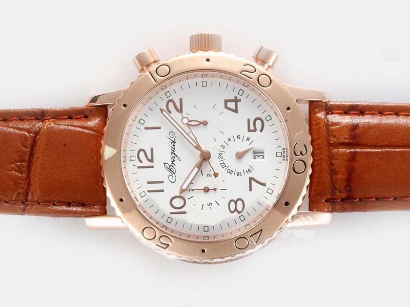 Breguet Type XXI 3820ST/H2/9W6 Brown Crocodile Leather Strap 39.5mm Watch watches
