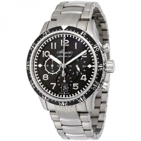 Breguet Type XXI Transatlantique Flyback Black Dial Titanium Men's Watch 3810TIH2TZ9 watches