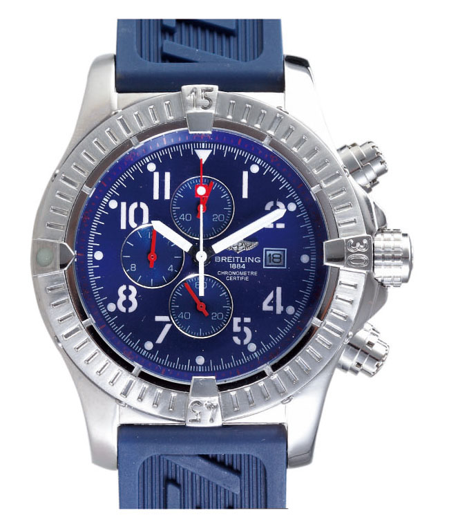 Breitling Aeromarine Chrono Avenger A1338012/C794-3lT Stainless Steel Case Round Blue Dial Watch watches