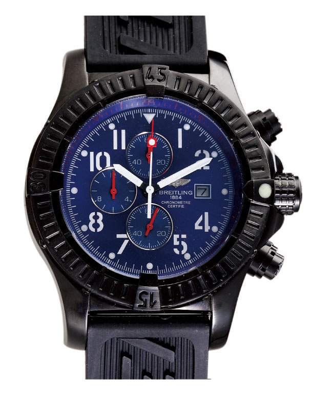 Breitling Aeromarine Chrono Avenger E13360 44mm Automatic Blue Dial Watch watches