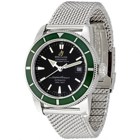 Breitling Aeromarine Superocean Heritage Green Bezel Automatic Men's Watch A1732136-BA61SS watches