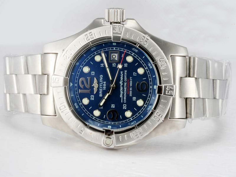 Replica Breitling Aeromarine Superocean Steelfish Steel 44mm Silver Stainless Steel Strap Mens Watch Watch