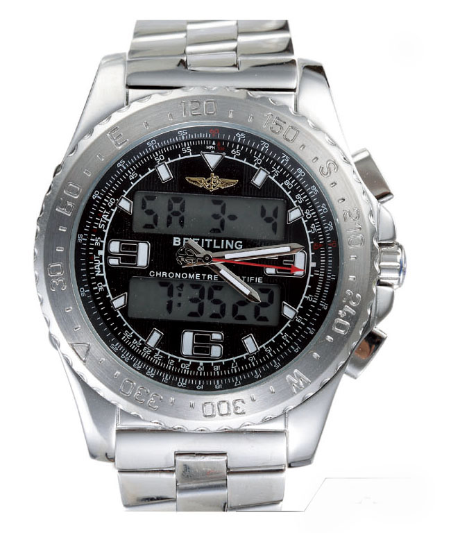 Breitling Airwolf E65062 Mens Stainless Steel Case Round Watch watches