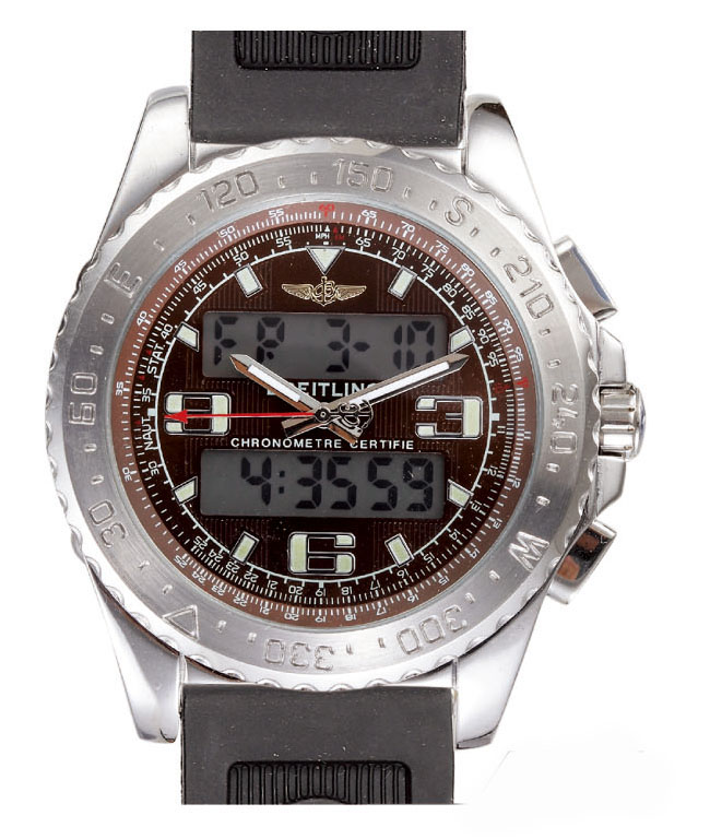 Breitling Airwolf E7936210/Q572-1RT Black Stainless Steel Strap 42mm Mens Watch watches