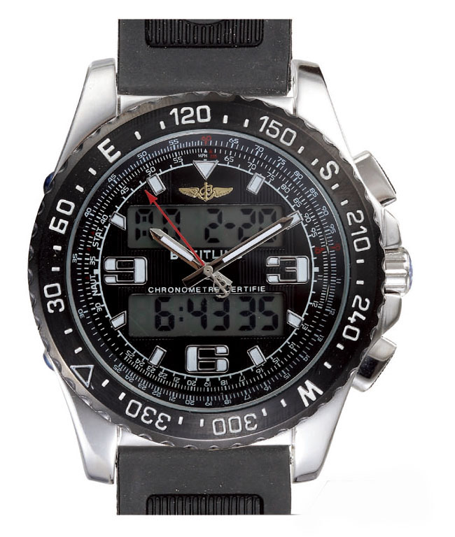 Breitling Airwolf Raven E7936210/Q572-1RT Black Dial Quartz 43.5mm Watch watches