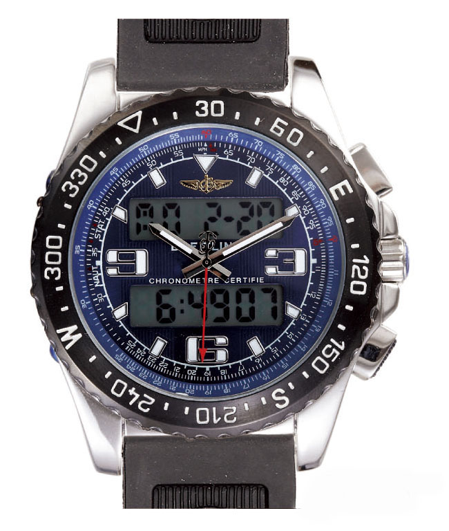 Breitling Airwolf Raven E7936210-Q572TI 43.5mm Blue Dial Watch watches