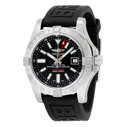 Breitling Avener II GMT Black Dial Black Rubber Men's Watch A3239011-BC35BKPT3 watches