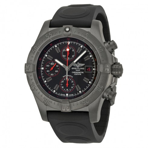Breitling Avenger Black Dial Black Rubber Automatic Men's Watch M133802C-BC73BKRD watches
