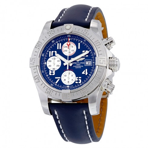 Breitling Avenger II Automatic Blue Dial Blue Leather Men's Watch A1338111-C870BLLD watches