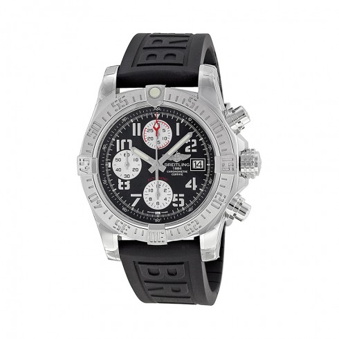 Breitling Avenger II Black Dial Chronograph Black Rubber Strap Automatic Men's Watch A1338111-BC33BKPD3 watches