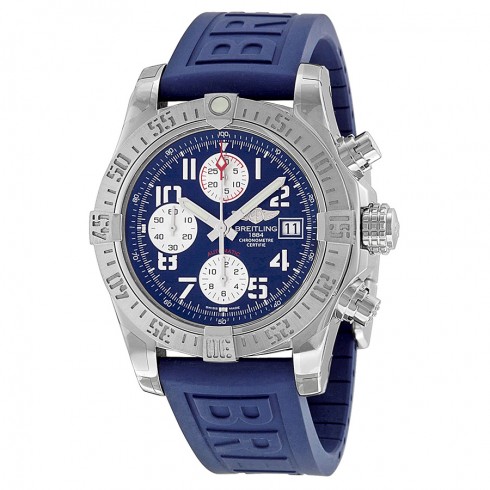 Breitling Avenger II Blue Dial Chronograph Blue Rubber Automatic Men's Watch A1338111-C870BLPD3 watches