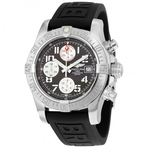 Replica Breitling Avenger II Chronograph Gray Dial Black Rubber Men's Watch A1338111/F564BKPD3 Watch