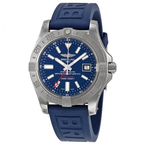 Breitling Avenger II GMT Automatic Blue Dial Blue Rubber Men's Watch A3239011-C872BLPT3 watches