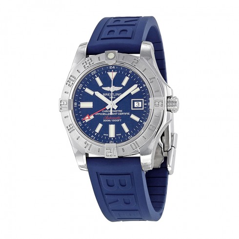 Breitling Avenger II GMT Blue Dial Blue Rubber Automatic Men's Watch A3239011-C872BLPD3 watches