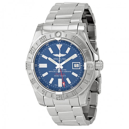 Breitling Avenger II GMT Blue Dial Stainless Steel Automatic Men's Watch A3239011-C872SS watches