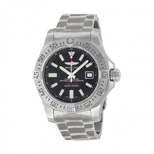 Breitling Avenger II Seawolf Black Dial Stainless Steel Men's Watch A1733110-BC30SS watches