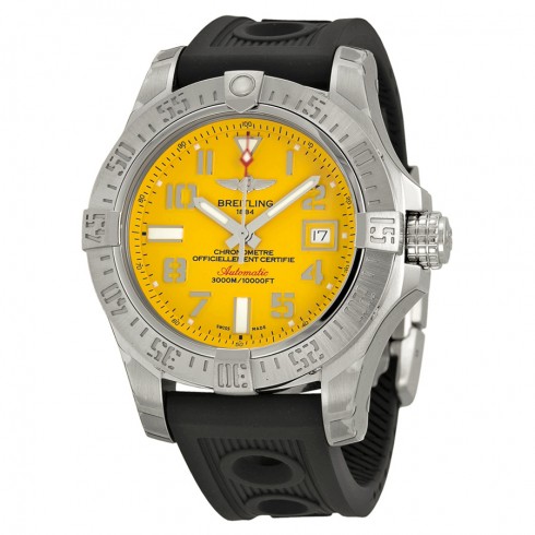 Breitling Avenger II Seawolf Yellow Dial Automatic Men's Watch A1733110-I519BKOR watches