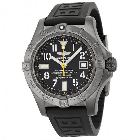 Breitling Avenger Seawolf Black and Yellow Automatic Watch M17330B2-BC05BKPD watches
