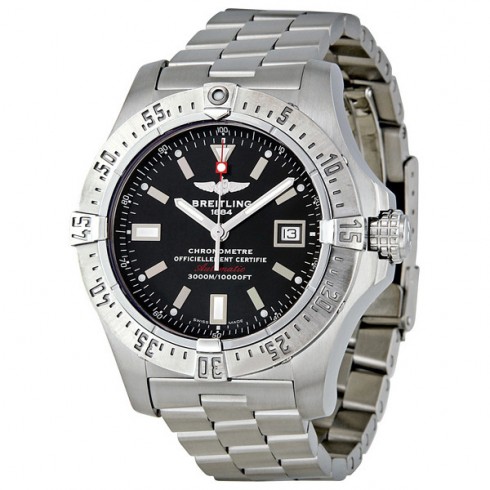 Breitling Avenger Seawolf Black Dial Stainless Steel Men's Watch A1733010-BA05SS watches