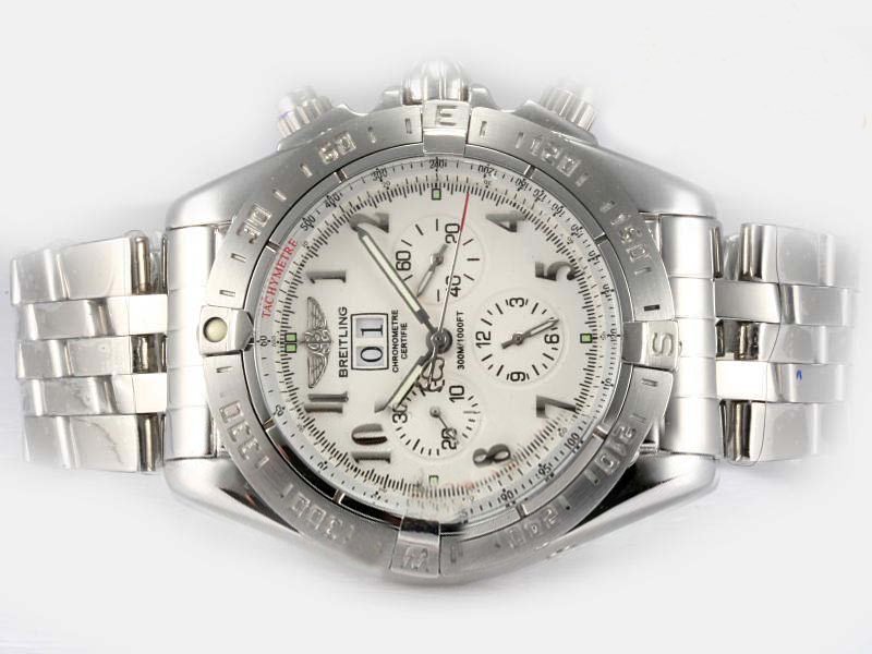 Breitling Avenger Seawolf Chrono A7339010-C755SS White Dial Automatic 49mm Watch watches