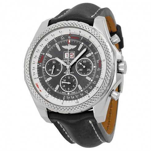 Breitling Bentley 6.75 Speed Grey Dial Black Leather Men's Watch A4436412-F544BKLT watches