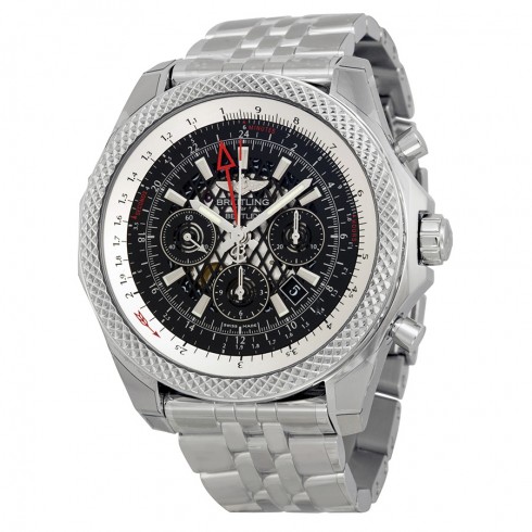 Breitling Bentley B04 GMT Black Dial Chronograph Men's Watch AB043112-BC69SS watches