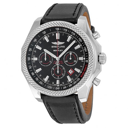 Breitling Bentley Barnato Black Dial Black Leather Automatic Men's Watch A2536824-BB11BKLT watches