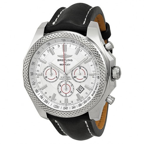 Breitling Bentley Barnato Chronograph Automatic Silver Dial Brown Leather Men's Watch A2536821/G734-441X watches