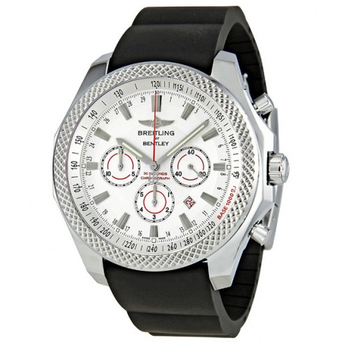 Breitling Bentley Barnato Silver Dial Chronograph Men's Watch A2536821-G734BKRD watches