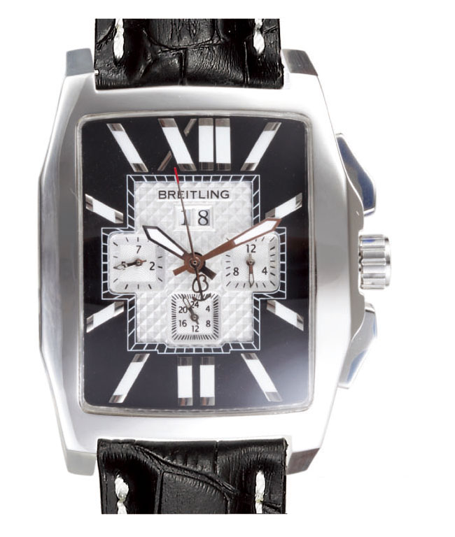 Breitling Bentley Flying B Chronograph A1636212/B881 Rectangle Black Dial Automatic Watch watches