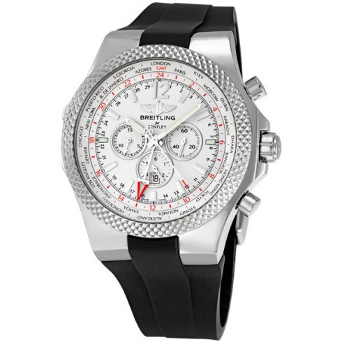 Breitling Bentley GMT Silver Dial Men's Watch A4736212-G657BKRD watches