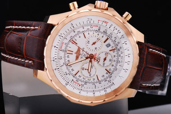 Breitling Bentley Motors 25362 Rose Gold Case Round Midsize Watch watches