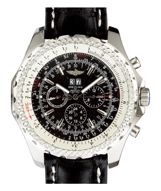 Breitling Bentley Motors 6.75 A44364 Automatic Midsize Stainless Steel Bezel Watch watches