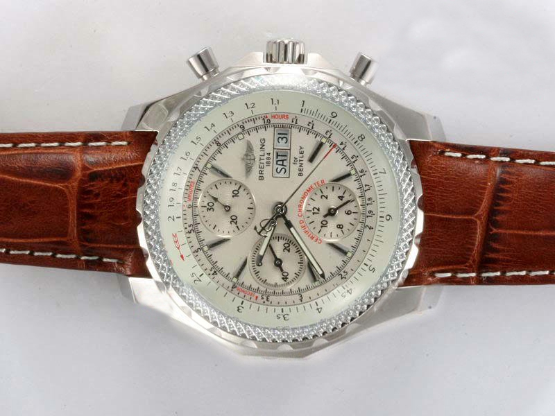 Breitling Bentley Motors 6.75 A4436412/g679-2lT Stainless Steel Case Brown Dial Round Watch watches