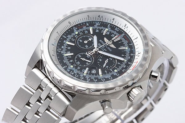 Breitling Bentley Motors 6.75 Blue Dial Midsize White Stainless Steel Strap Watch watches