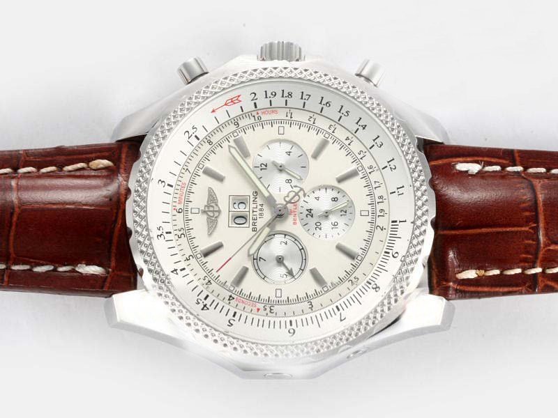 Breitling Bentley Motors 6.75 Grey Dial Automatic 49mm Midsize Watch watches