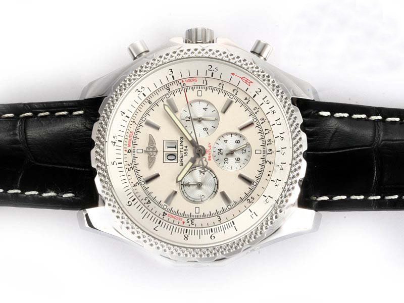 Breitling Bentley Motors 6.75 Grey Dial Pink Dial 49mm Automatic Watch watches