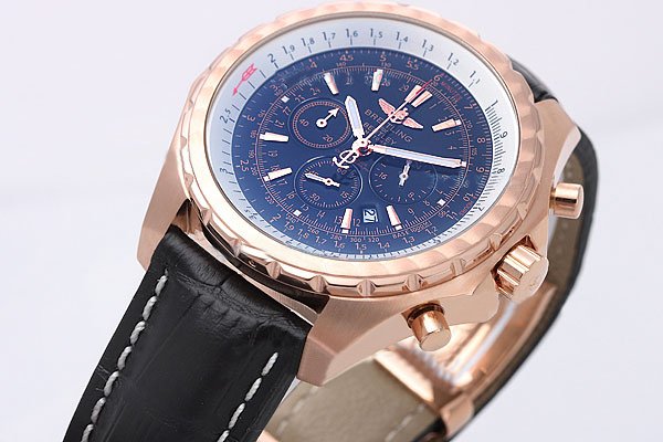 Breitling Bentley Motors 6.75 K4436212-G574BRLD Round Stainless Steel Case Blue Dial Watch watches