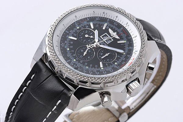 Breitling Bentley Motors A25362 49mm Stainless Steel Case Black Dial Watch watches
