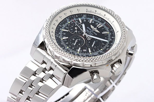 Breitling Bentley Motors A2536212-G552-970A Mens Silver Stainless Steel Strap Round Watch watches