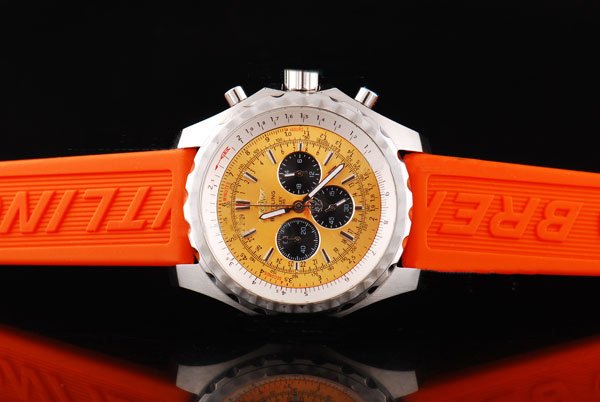 Breitling Bentley Motors A2536212/L505 Yellow Dial 49mm Quartz Chronograph Watch watches
