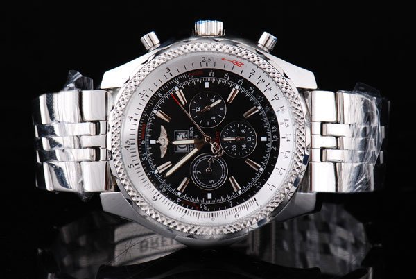 Breitling Bentley Motors A25363 Black Dial Round Automatic Watch watches
