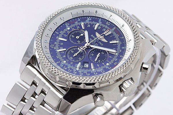 Breitling Bentley Motors Blue Dial Stainless Steel Case Blue Dial Watch watches