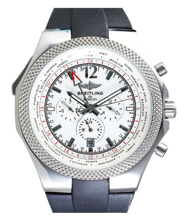 Breitling Bentley Motors GMT A4736212/G657 Stainless Steel Case 49mm Watch watches