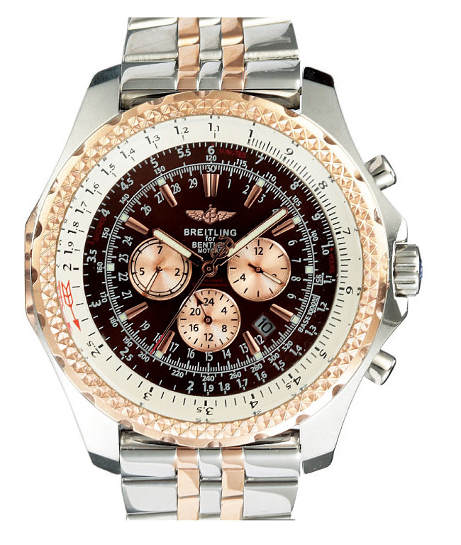 Breitling Bentley Motors GMT R2536712/B953 Round Black Dial Watch watches