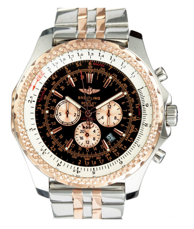 Breitling Bentley Motors GMT R2536712/B953 Stainless Steel Bezel Automatic Midsize Watch watches