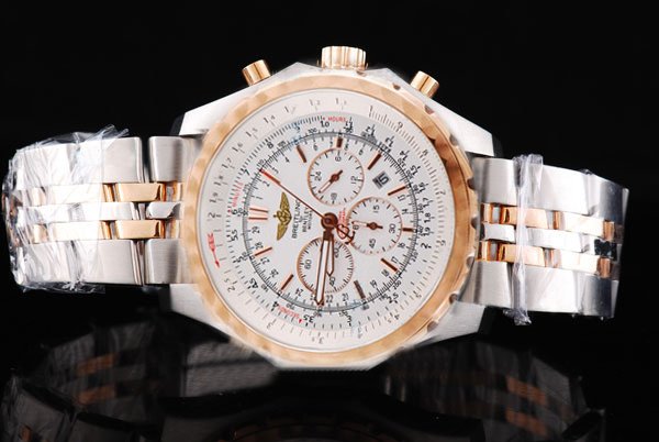Breitling Bentley Motors GMT R4736212/ Midsize Round Silver Stainless Steel Strap Watch watches