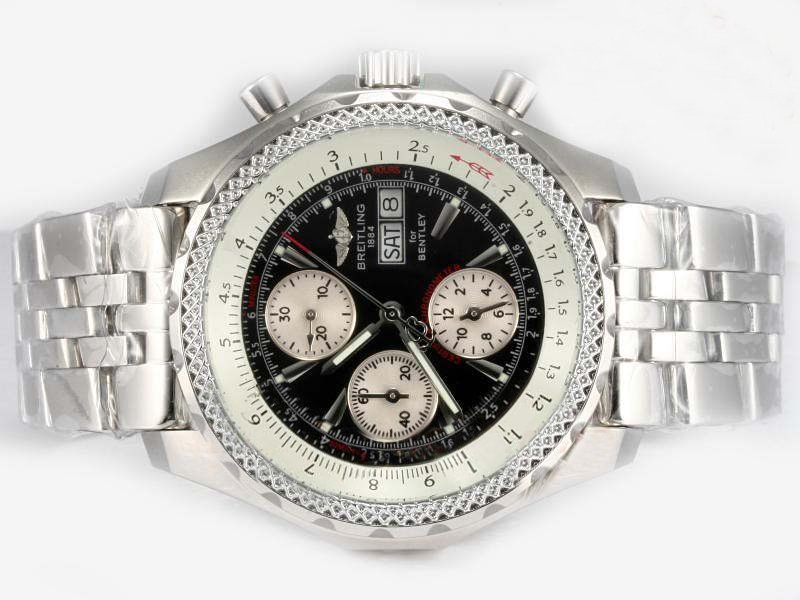 Breitling Bentley Motors GT A13363 Stainless Steel Case Black Dial 45mm Watch watches