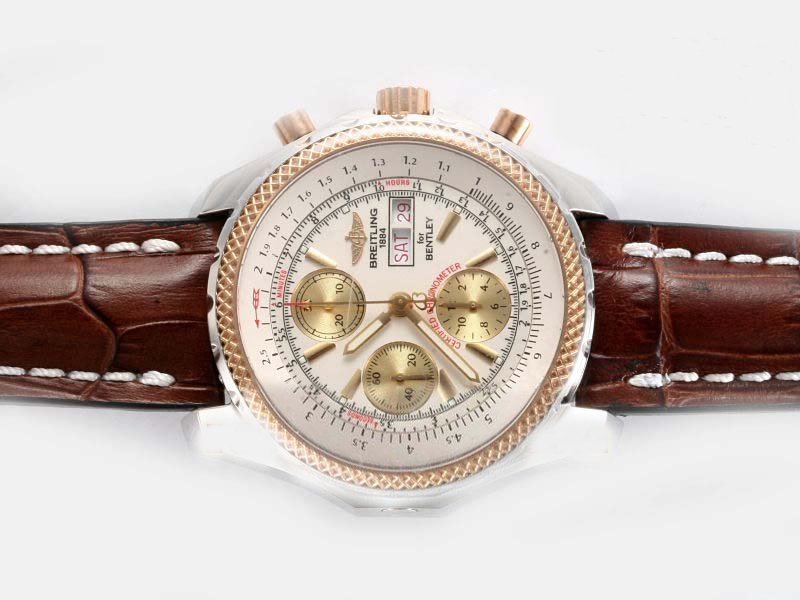 Breitling Bentley Motors GT A1336313/g680-2lT Automatic Pink Dial 45mm Watch watches