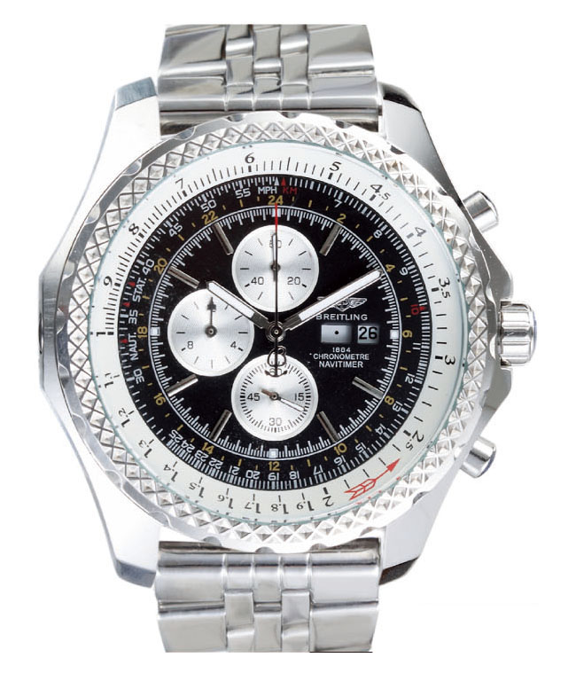 Breitling Bentley Motors GT DG3462 Silver Stainless Steel Strap Round Midsize Watch watches